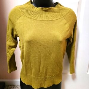 New York & Company Green Turtleneck Sweater